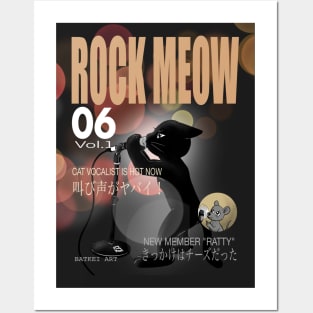 ROCK MEOW Posters and Art